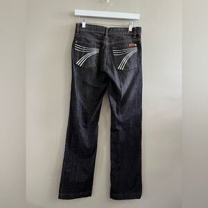 7 For All Mankind Dark Blue Boot Cut Jeans